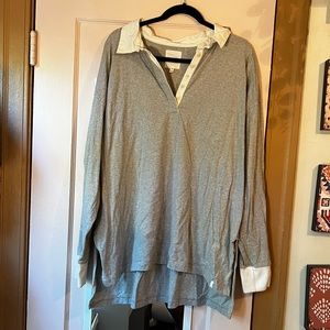 Aerie Long Sleeve Oversized polo